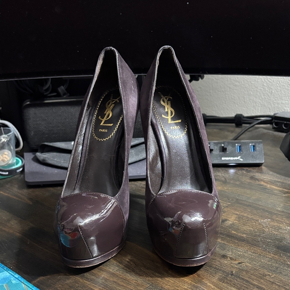 Yves Saint Laurent Women's Deep Brown Heels